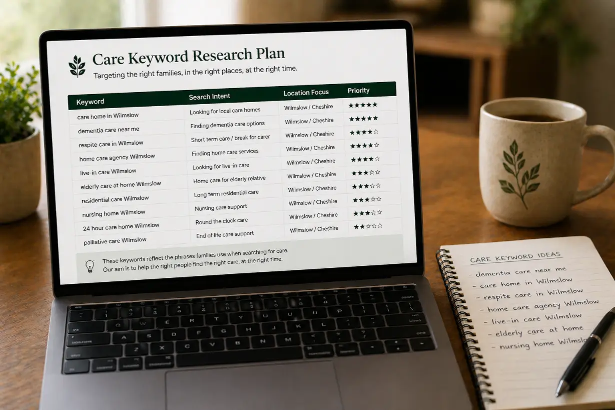 Care specific keyword research | Care Rocket