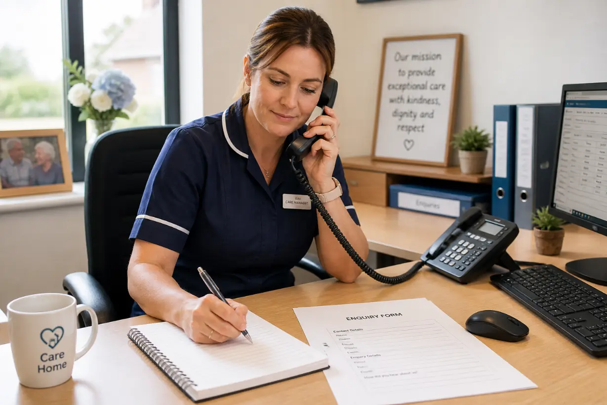 Enquiry management support for care providers
